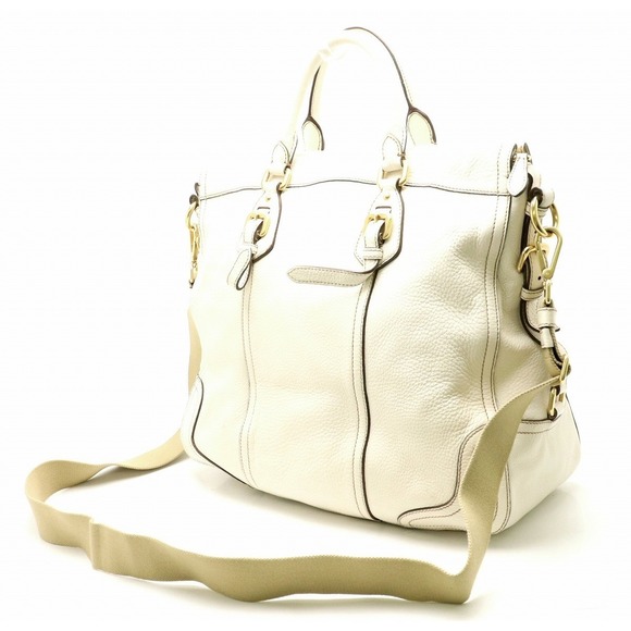 Prada Leather Nylon Green Khaki Tote Bag - Picture 1 of 9